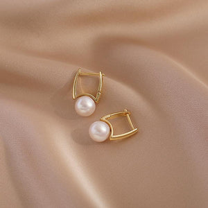 Akoya Pearl Hoop Earrings