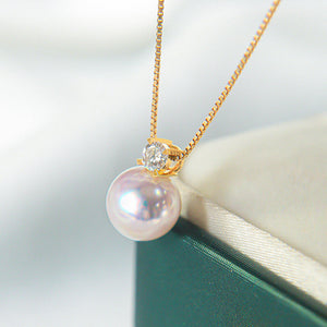 Japanese AKoya Pearl Necklace in 18K Gold
