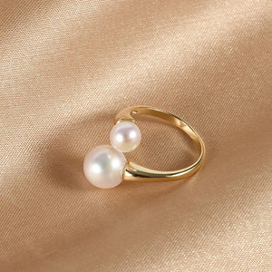 Akoya Pearls Open Ring
