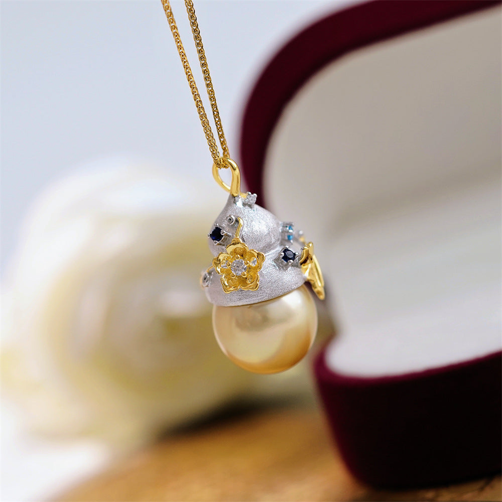 Natural Champagne Pearl Pendant