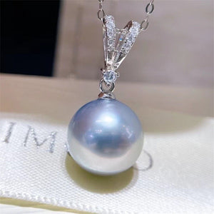 Natural Akoya Gray-blue Pearl Pendant