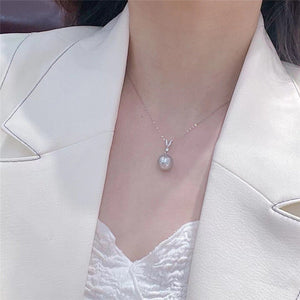 Natural Akoya Gray-blue Pearl Pendant