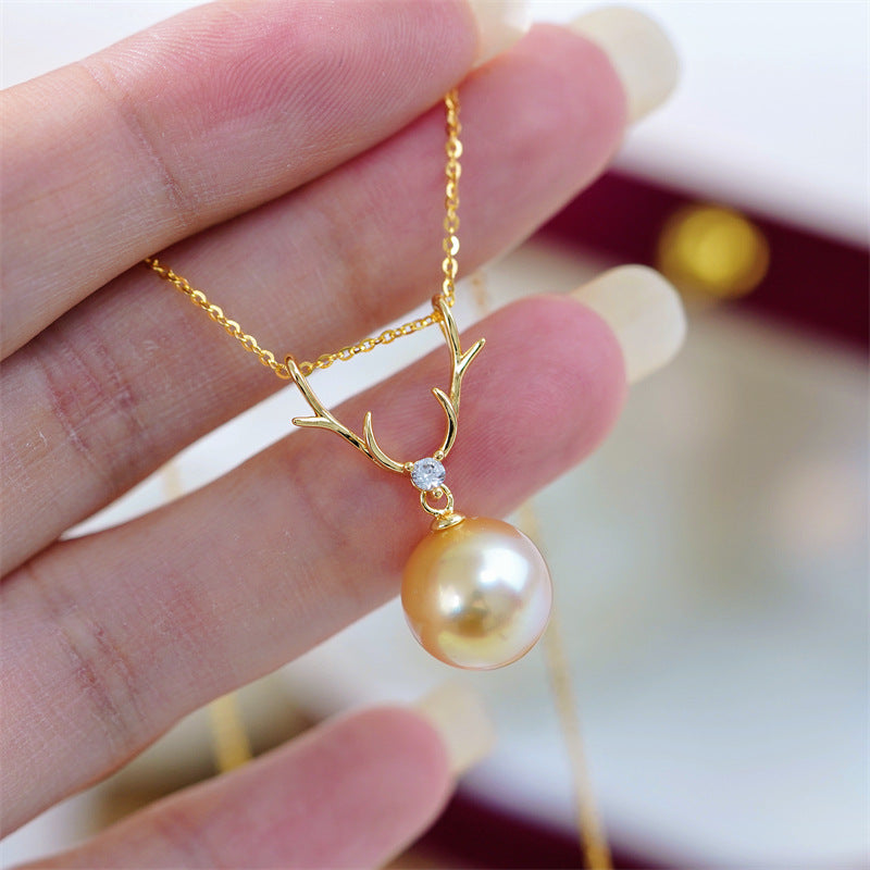 Natural Champagne Pearl Pendant