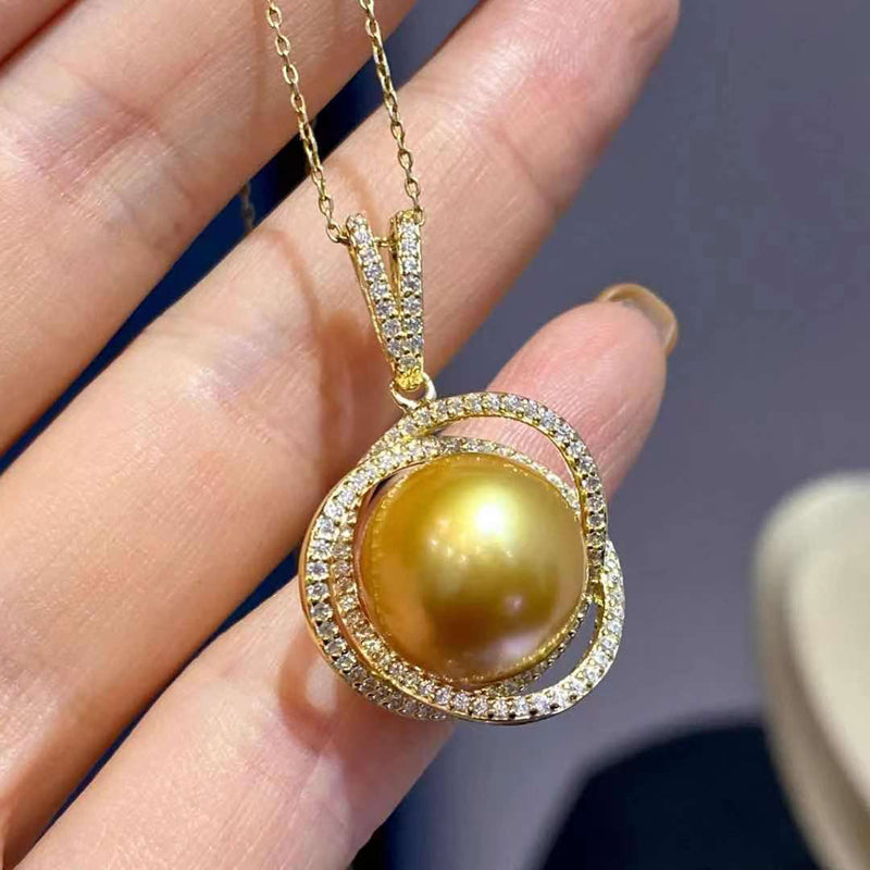 Natural Champagne Pearl Pendant