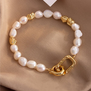 Natural Freshwater Baroque Pearl Bracelet