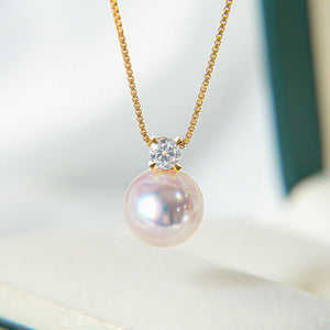 Japanese AKoya Pearl Necklace in 18K Gold