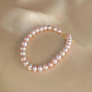 Pink Freshwater Pearls Bracelet