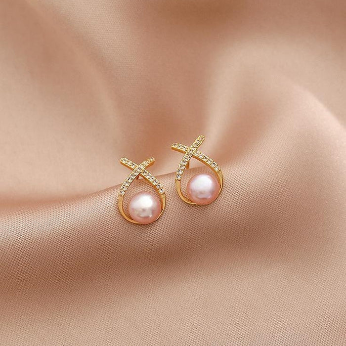 Freshwater Baroque Pearl Stud Earrings