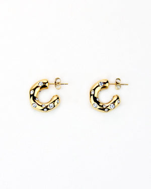 14k Gold Bold Hoop Earrings