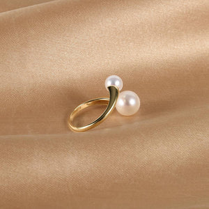 Akoya Pearls Open Ring