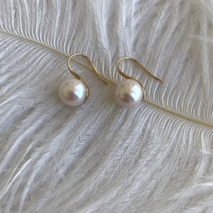 Akoya Pearl Hoop Earrings
